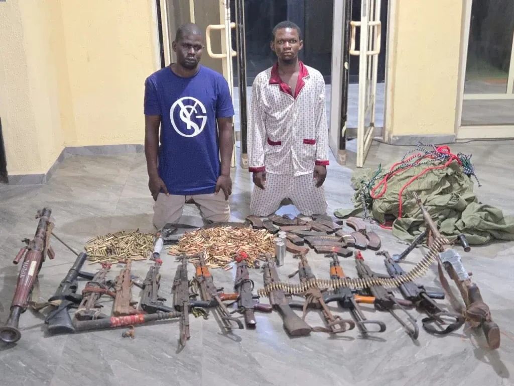 Arsenals seized from bandits